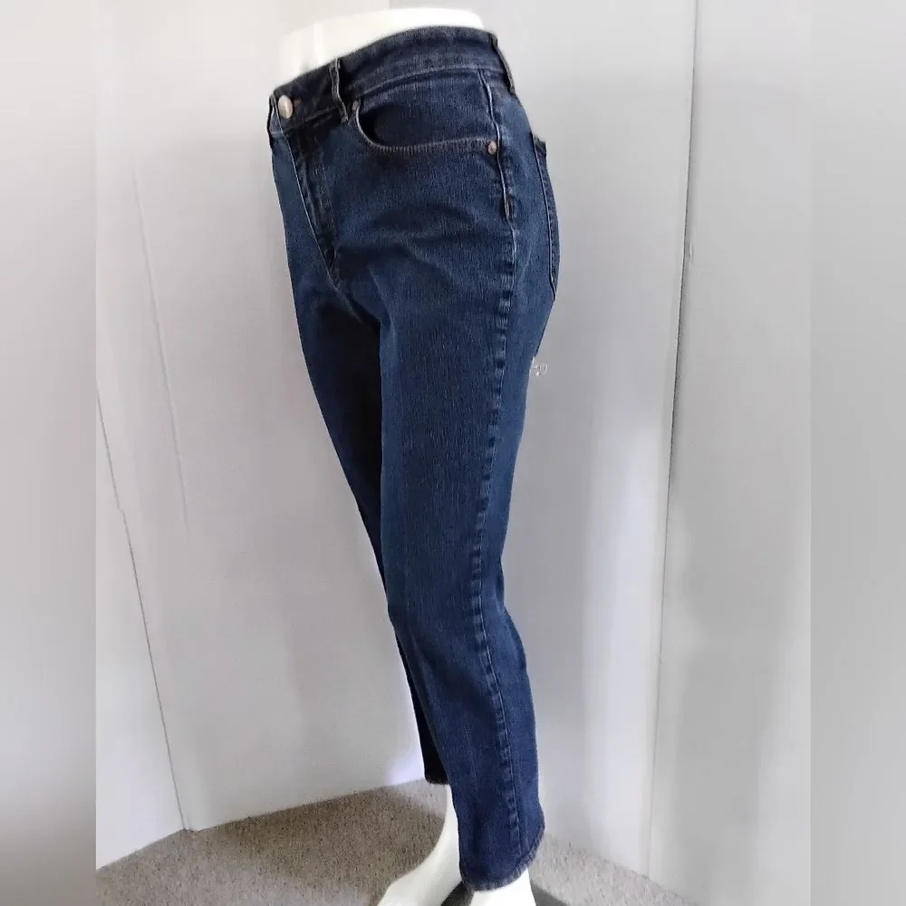 Ann Taylor LOFT Curvy Skinny Ankle Jeans Sz 31/12